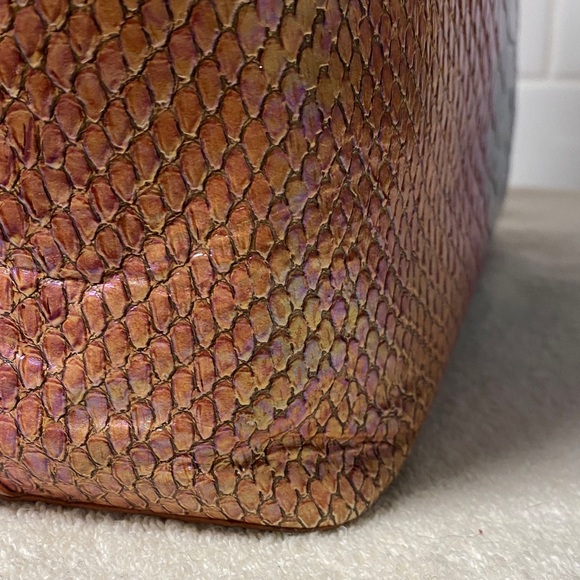 Brahmin Iridescent Blue and Pink Tote - Picture 5 of 13